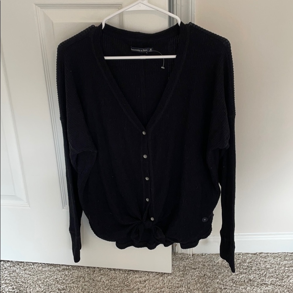 Abercrombie & Fitch Waffle Sweater